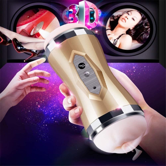 Rotating Vibrating Sucking Masturbator