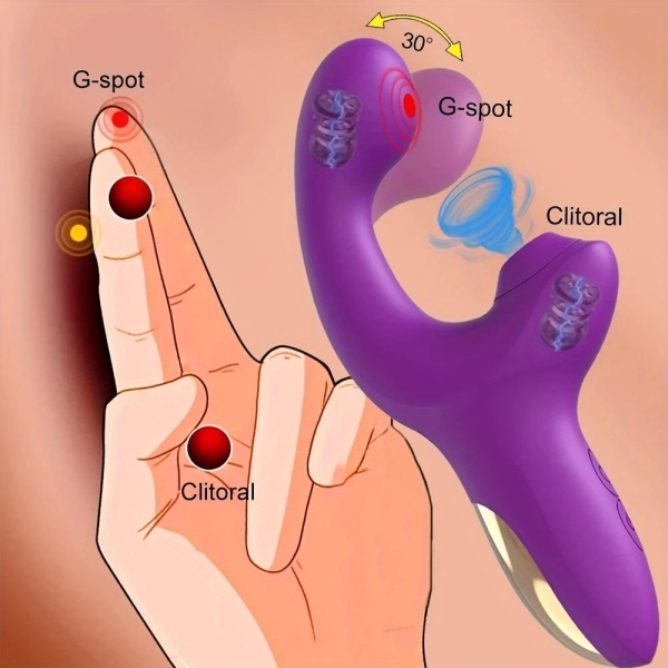 Clitoral Suction Cup Dildo Vibrator - Image 6