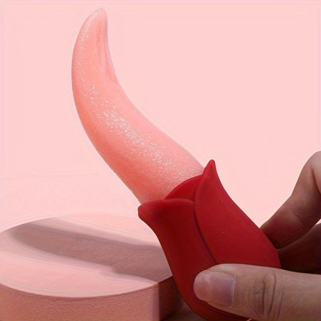 Licking tongue vibrator